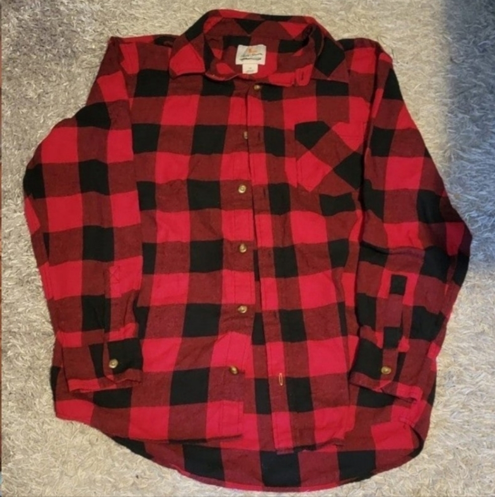 Field & Stream Mens Button Up Down Long Sleeves Flannel Shirt Size large